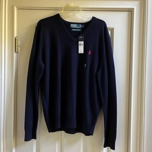 NWT navy Ralph Lauren sweater size L